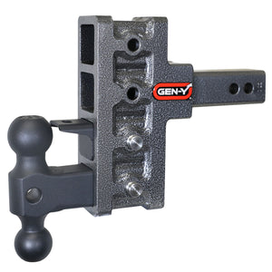 Gen-Y Hitch GH-313 MEGA-DUTY 10K Drop Hitch - 2" Shank, 5" Drop, 1.5K TW with GH-031 Dual-Ball Mount