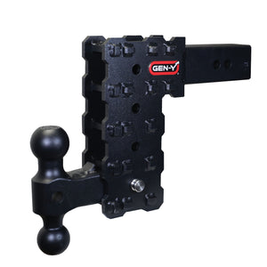 Gen-Y Hitch GH-2413X PHANTOM-X 16K Drop Hitch - 2.5" Solid Shank, 5" Drop, 1.6K TW with GH-051 Dual-Ball Mount