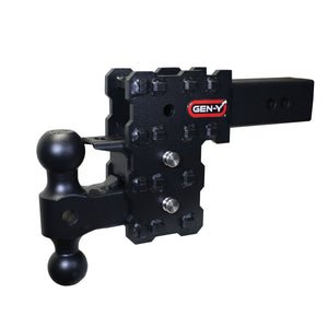 Gen-Y Hitch GH-2413X PHANTOM-X 16K Drop Hitch - 2.5" Solid Shank, 5" Drop, 1.6K TW with GH-051 Dual-Ball Mount