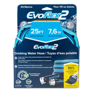 Camco 22579 EvoFlex2 Lightweight RV/Marine Drinking Water Hose - 5/8" ID x 50'