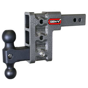 Gen-Y Hitch GH-313 MEGA-DUTY 10K Drop Hitch - 2" Shank, 5" Drop, 1.5K TW with GH-031 Dual-Ball Mount