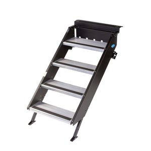 MORryde STP-202 StepAbove Fold-Up RV Entry Step - 2-Step (9" Step Rise), Fits 26" to 28" Door Width