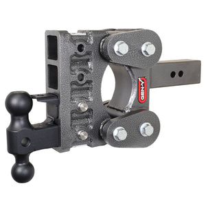 Gen-Y Hitch GH-1224 The BOSS Torsion-Flex 16K Drop Hitch - 2" Shank, 5" Drop, 1.7K TW with GH-051 Dual-Ball & GH-032 Pintle Lock