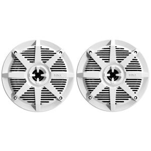Boss Audio Systems MR52B 2-Way 150W Marine Full Range Speakers - 5.25", Black Pair