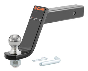 CURT 45065 Lifted Truck Trailer Hitch Mount for 2" Receiver - 2-5/16" Ball and Pin, 7,500 lbs., 6" Drop