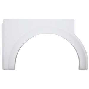 Icon 12022 Single Axle Fender Skirt FS2022 for Bonair - Polar White