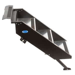 MORryde STP-201 StepAbove Fold-Up RV Entry Step - 2-Step (9" Step Rise), Fits 24" Door Width