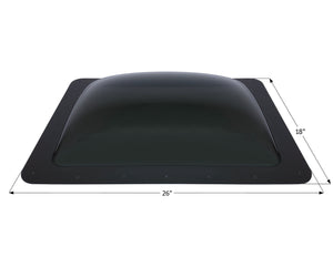 Icon 14292 RV Skylight SL1422A - 22" x 14" x 5", Dark Smoke