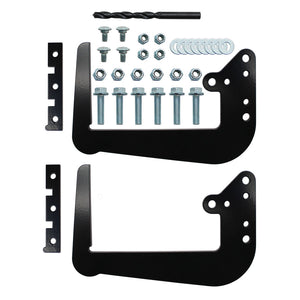 Quick Products QP-SBSBU Standard RV Bumper Support Brackets – Reinforcement Kit for 4" x 4" Bumpers, Frame-Mount Design for Bike Racks & Cargo Carriers – 400 lb Capacity, Fits I-Beam & Channel Frames
