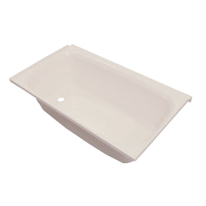 Better Bath 209372 ABS RV Full Tub, Parchment - LH Drain, 24" x 36"