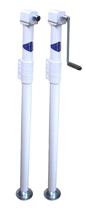 Rieco Titan 44240 Mechanical Four Corner Jack With C-Ring Clamp - Zinc Jack, 2 Pack