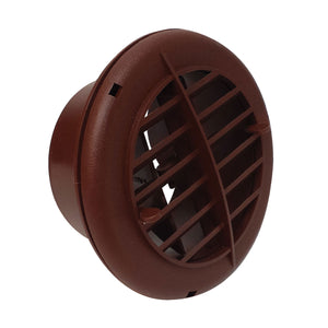 Valterra A10-3350VP Rotating/Dampered Heating and A/C Register - 4" ID x 5-1/2" OD, White