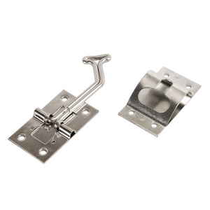 RV Designer E277 Stainless Steel T-Style Entry Door Holder - Angled 90°