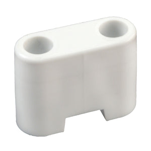 RV Designer E229 Plastic Entry Door Bumper - White, 2-7/8"