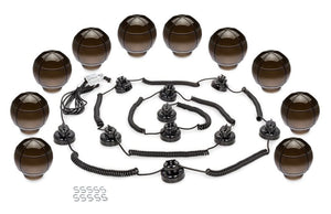 Camco 42764 Outdoor Globe Light Set - 6 Globes, White