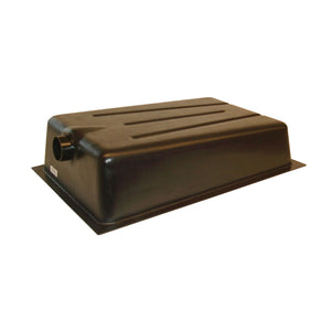Icon 01611 Holding Tank with Center End Drain HT708ED - 57" x 24.5" x 7", Tank with 3" Spigot and Sensors Installed