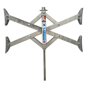 BAL 28010 X-Chock Tire Locking Chock – Wheel Stabilizer for Tandem Axle Trailers & RVs – Easy Ratchet Operation, Heavy-Duty Steel Construction