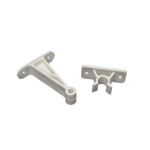 RV Designer E247 Plastic Clip-Style Entry Door Holder - White, 5.5"