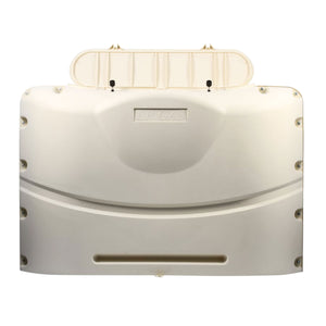 Camco 40532 Heavy-Duty Propane Tank Cover for 30 lb. Steel Double Tanks - Deluxe, Colonial White