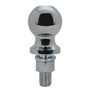 Quick Products QP-HB3010B 2" Chrome Hitch Ball - 1" Diameter x 2" Long Shank - 6,000 lbs.