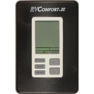 Coleman-Mach 41-0011 Wall-Mount Four-Zone Digital Thermostat for Rooftop AC or Heat Pumps 9330A3341 - 12V DC, Black