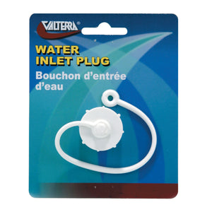 Valterra T1020-1E EZ Coupler Hose Plug with Strap - 3/4" Male Thread, Off White, Bulk