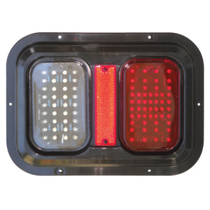 Diamond Group DG52720PB LED Tail Light - 11", Red, Rectangle