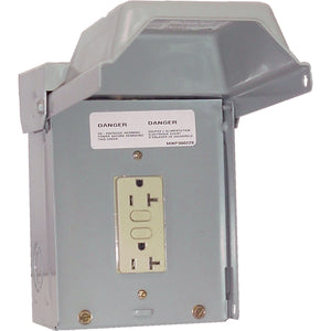 Midwest Electric U075CTL010 Unmetered Surface Power Outlets - 100A, Triple W/ GFCI & Circuit