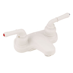 Empire Faucets U-YWI77W-E 4" Non-Metallic Lavatory Faucet with Teapot Handles - White