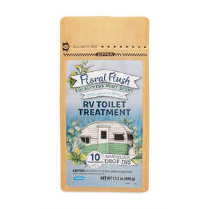 Camco 41491 Floral Flush RV Toilet Treatment Drop-Ins - Orange Blossom, Pack of 10