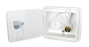 Thetford 94254 City/Gravity Water Center with Keyed Entry and Plastic Check Valve - Polar White