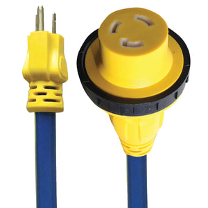 Voltec 16-00593 E-Zee Grip RV Locking Adapter - 2', 5-15P/50 Amp