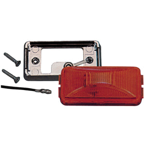 Peterson E150KA The 150 Series Clearance/Side Marker Light - Amber, Chrome Base