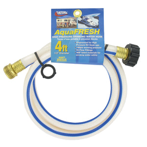 Valterra W01-6300 AquaFresh High Pressure Drinking Water Hose - 5/8" x 25', White