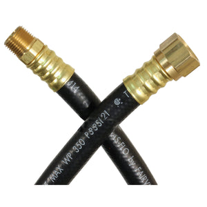 JR Products 07-31365 3/8" LP OEM Supply Hose - 144", 3/8" Female Swivel SAE Ends