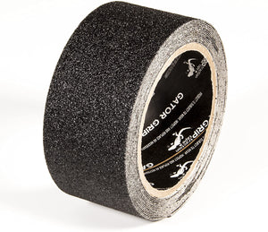 LIFESAFE RE160 Gator Grip Anti-Slip Safety Grit Tape - Black, 4" x 60' Roll