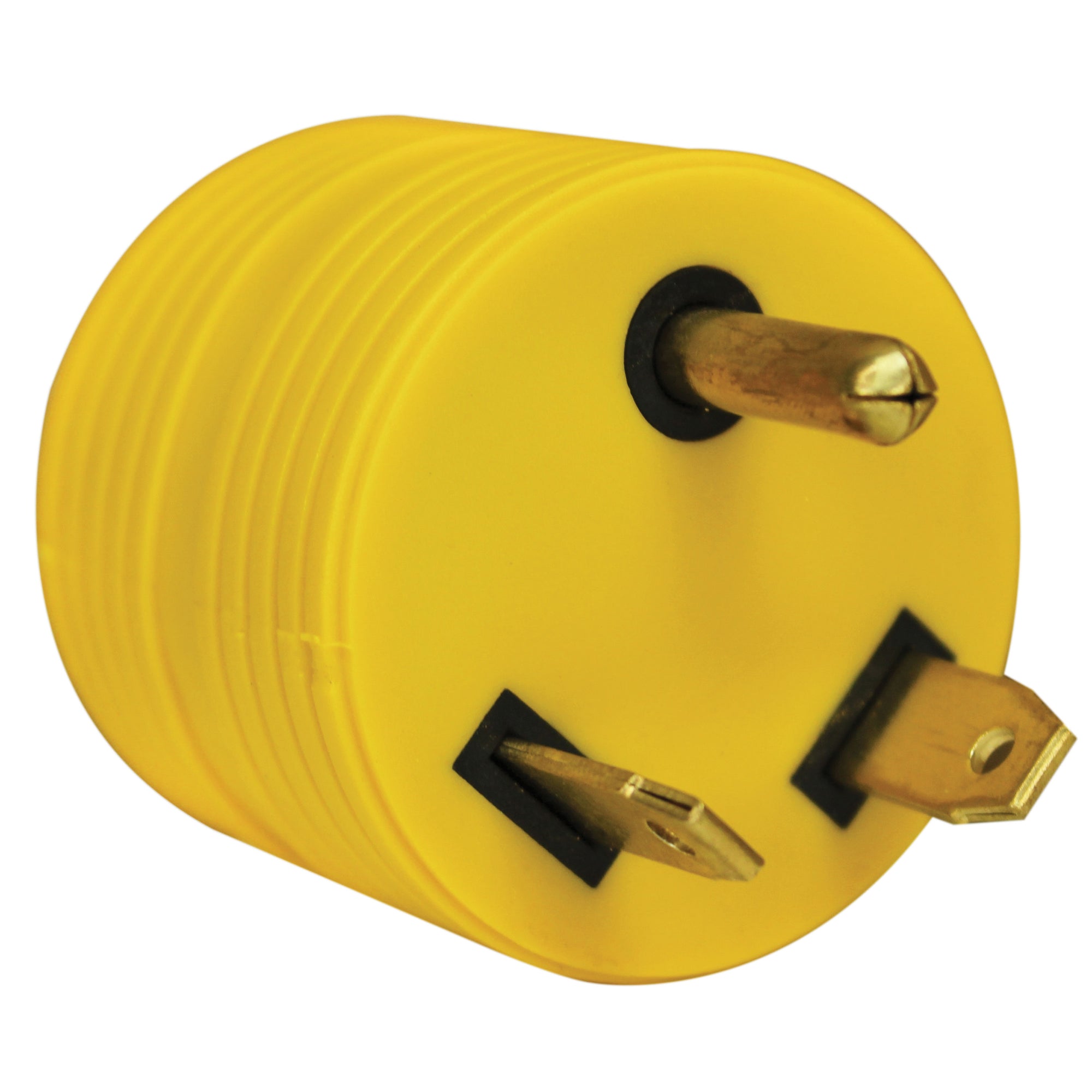 30A MALE TO 15A FEMALE ADAPTER PLUG (ROUND)