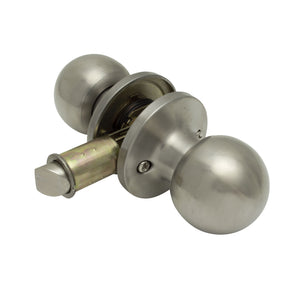 Creative Products Group LSB-R3-SS Stainless Steel Round Interior Lock Set - Privacy