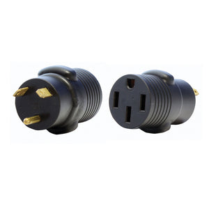 Valterra A10-5030A Mighty Cord Adapter Plug - 50AM to 30AF, Black (Bulk)