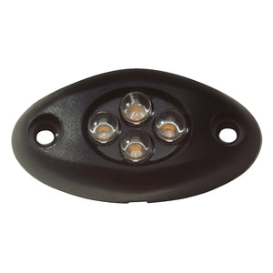 Innovative Lighting 004-5000-7 Surface Mount 4-LED Courtesy Light - White, Black Case