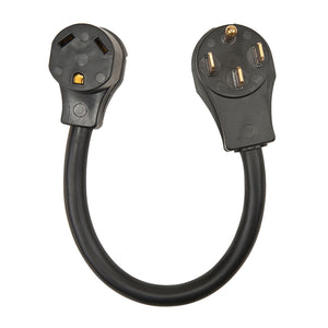 Southwire 50AM30AF18 Surge Guard RV Power Cord Adapter - 50A Male to 30A Female, 18" 10/3 Cord, 120V