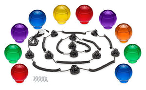Camco 42764 Outdoor Globe Light Set - 6 Globes, White