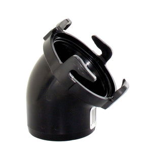 Valterra T1025VP Hose Adapter - 45°, Black, Carded