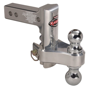 Trimax TRZ8AL-RP Razor Aluminum Adjustable Drop Hitch, Pin & Clip - 8"