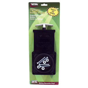 Valterra T1003VPM Bladex Waste Valve with Metal Handle - 3"