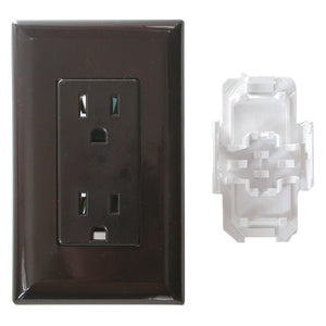 Diamond Group by Valterra DG20TVP Decor Receptacle with Cover - 20A, 125V, White
