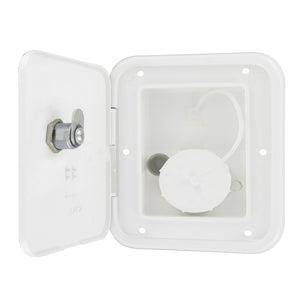 Valterra A01-2002VP Universal Gravity Inlet Hatch - White (Carded)