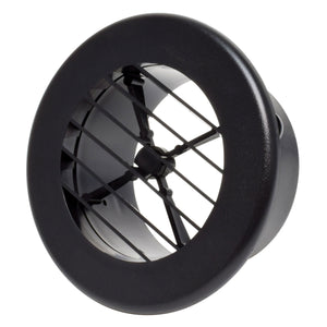 Valterra A10-3345VP Rotating Heating and A/C Register - 4" ID x 5-3/8" OD, White