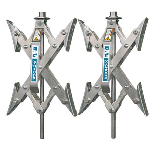 BAL 28010 X-Chock Tire Locking Chock – Wheel Stabilizer for Tandem Axle Trailers & RVs – Easy Ratchet Operation, Heavy-Duty Steel Construction