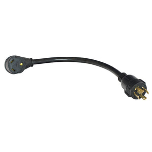 Valterra A10-G30450VP Mighty Cord 12" Generator Adapter Cord - 4-Prong, 30AM to 50AF